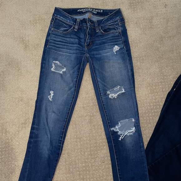 SIZE 0 LONG AE JEANS BUNDLE - Picture 4 of 5
